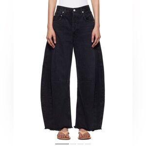 NWT Citizens of Humanity horseshoe jean black sonnet 28” WIDE LEG